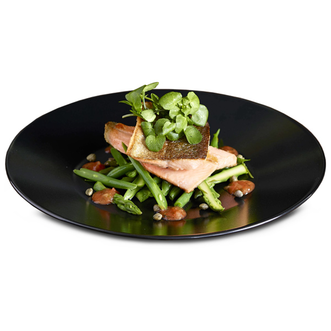 Midnight Wide Rim Plate Black 25cm