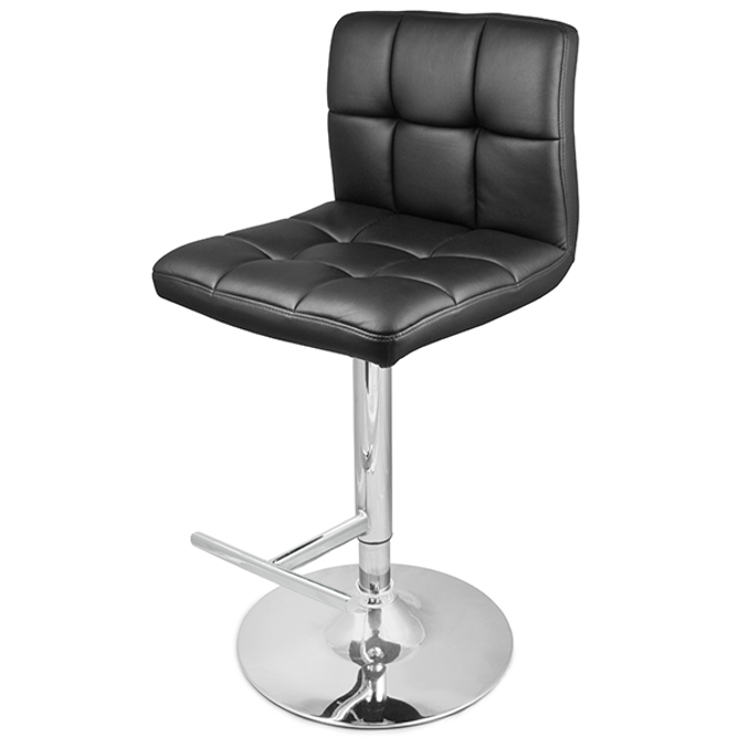 Grid Bar Stool Black