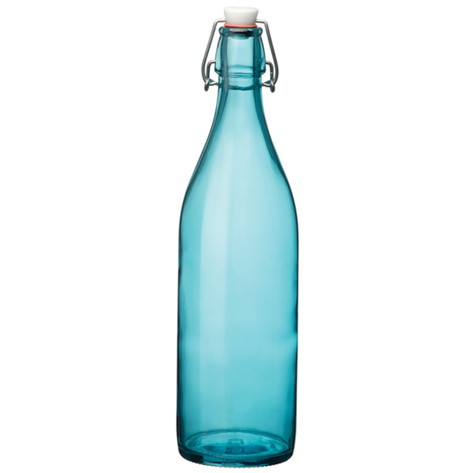 Giara Swing Top Bottle Blue 1ltr