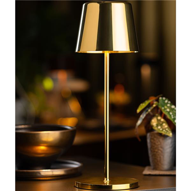 Bermuda Micro LED Cordless Lamp 21cm - Gold