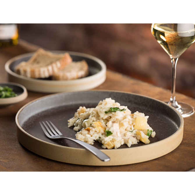 Truffle Walled Plate 7inch / 18.5cm