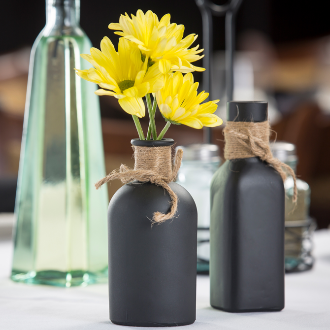 Round Chalkboard Vase