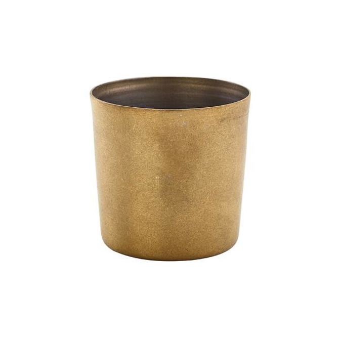 Genware Gold Vintage Steel Serving Cup 42cl/14.8oz