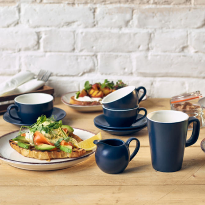 GenWare Porcelain Matt Blue Jug 140ml / 5oz