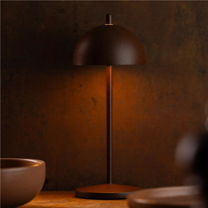 Antigua LED Cordless Lamp 30cm - Corten
