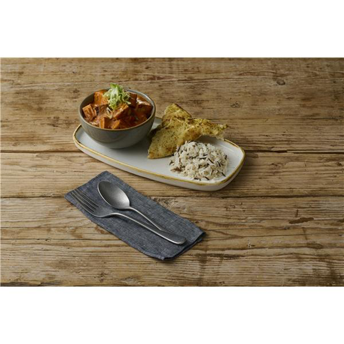 Stonecast Barley White Chefs` Walled Oblong Plate 13.75inch x 7.25inch / 35 x 18.5cm