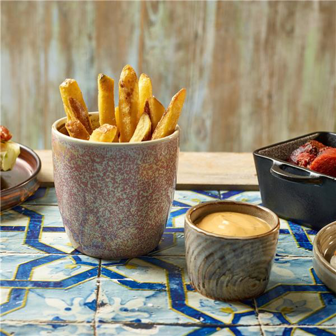 Terra Porcelain Smoke Grey Organic Dip Pot 3oz / 90ml