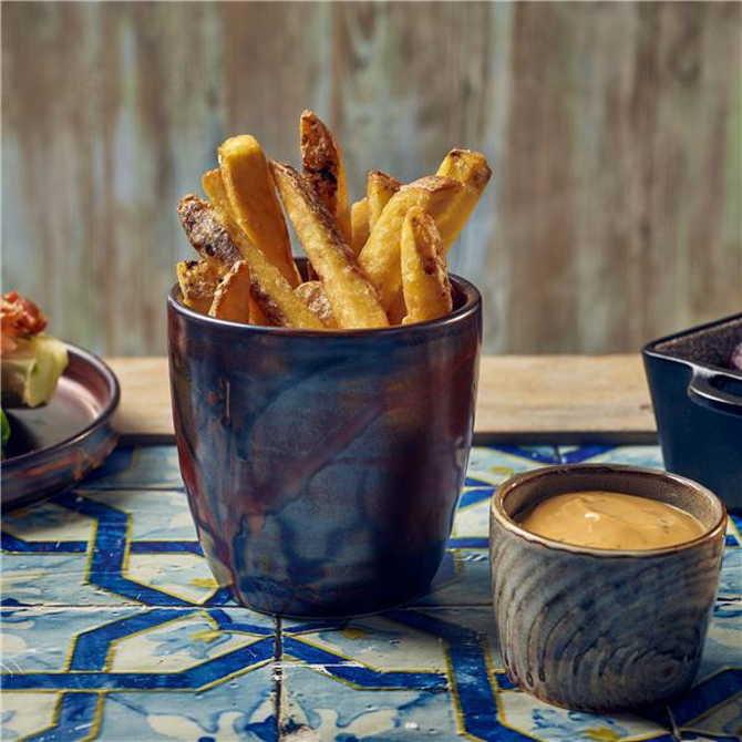 Terra Porcelain Smoke Grey Organic Dip Pot 3oz / 90ml