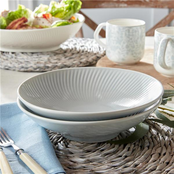 Porcelain Arc Grey Pasta Bowl 9inch / 23cm