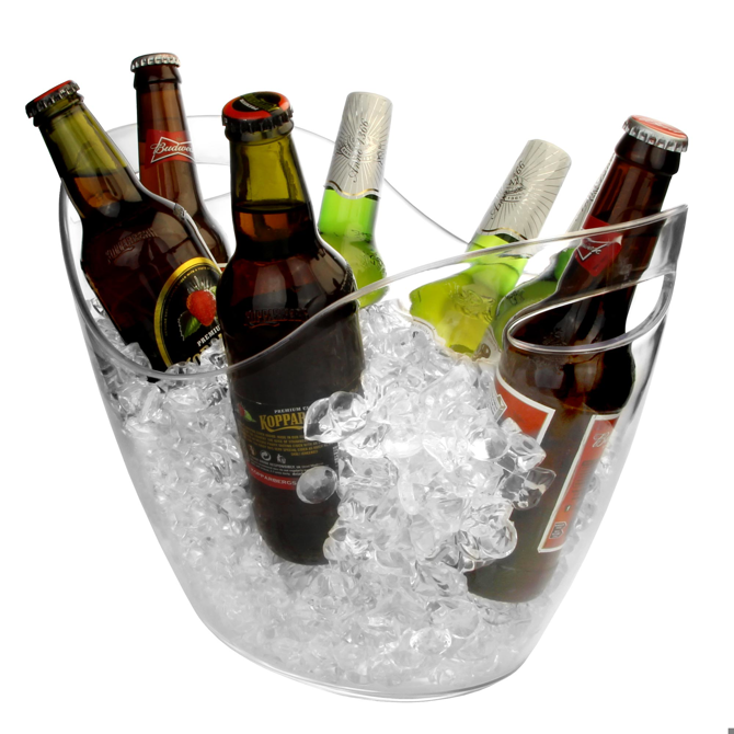 Plastic Drinks Pail Clear