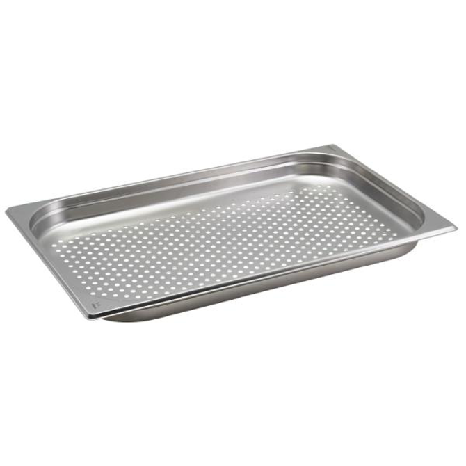 Perforated Stainless Steel Gastronorm Pan 1/1 - 4cm Deep