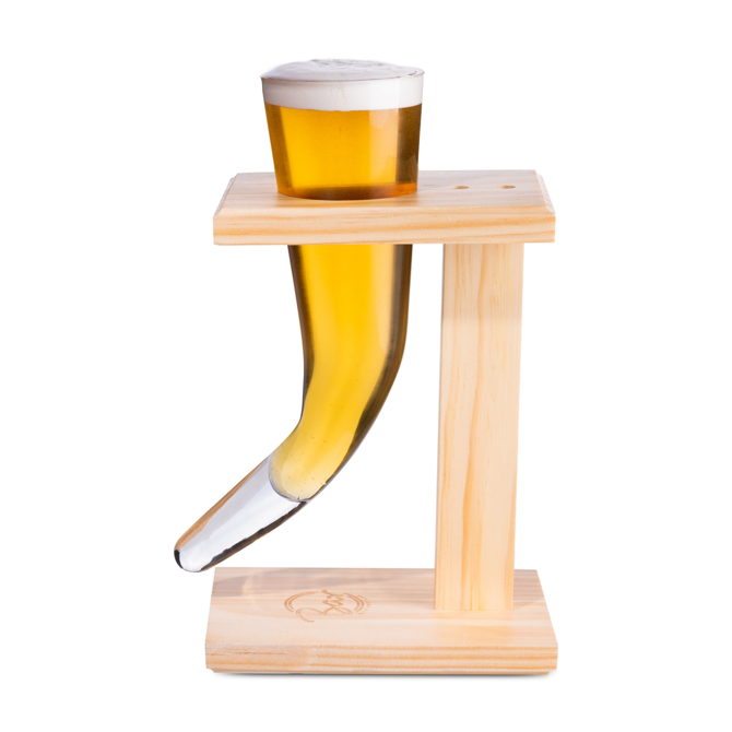 Viking Beer Horn Glass with Stand 17oz / 480ml