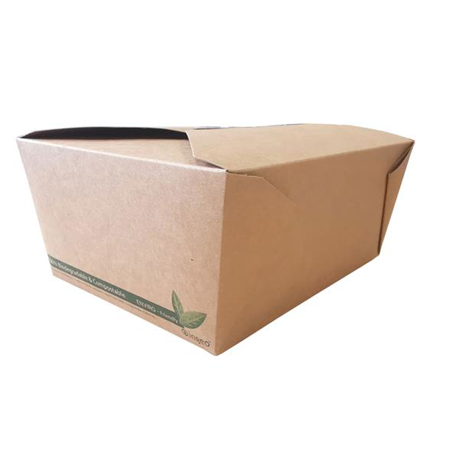 DispoPak NO 4 Kraft Compostable Food Box