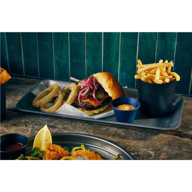 GenWare Metallic Black Serving Cup  8.5 x 8.5cm