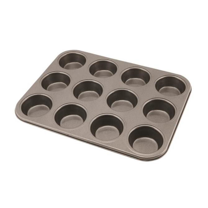 GenWare Carbon Steel Non Stick 12 Cup Muffin Tray