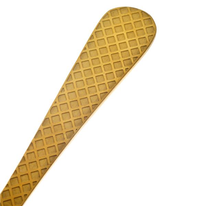 Barfly Diamond Lattice Japanese Style Bar Spoon Gold Plated 13.18inch / 33.5cm