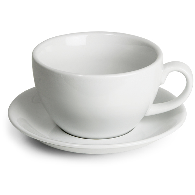 Royal Genware Bowl Cups & Saucers 12oz / 340ml