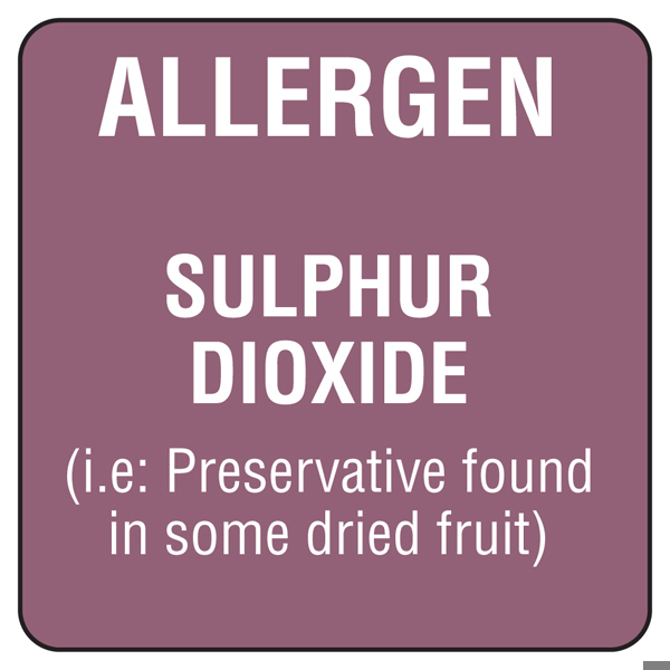 Food Allergen Labels Sulphur