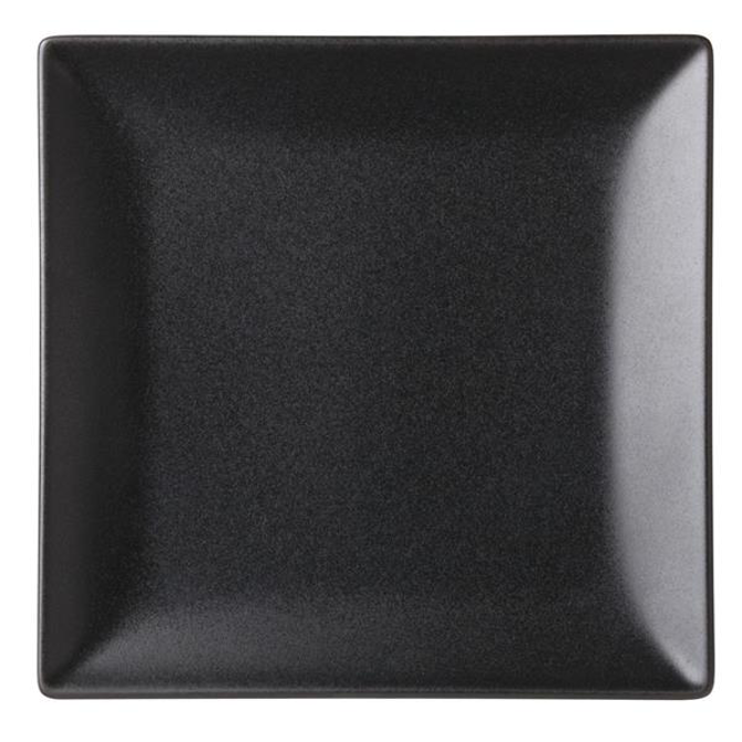 Noir Square Black Plate 7inch / 18cm