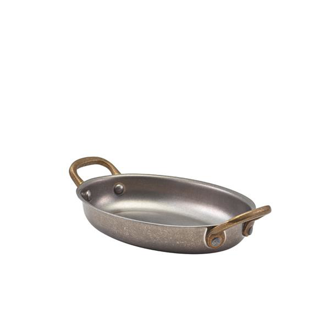 GenWare Vintage Steel Oval Dish 16.5 x 12.5 x 3 cm