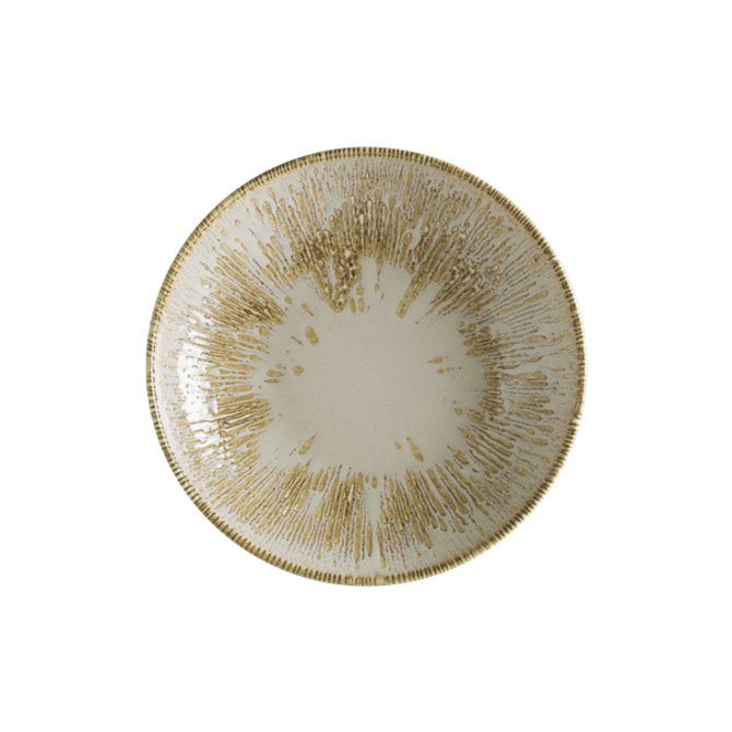 Sand Snell Bloom Deep Plate 23cm