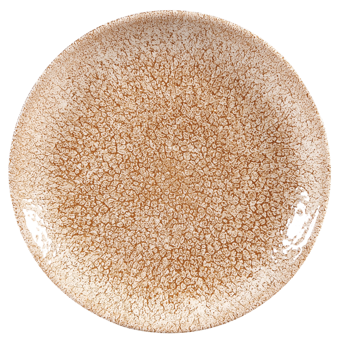 Studio Prints Raku Coupe Plate Garnet Orange 6.5inch / 16.5cm