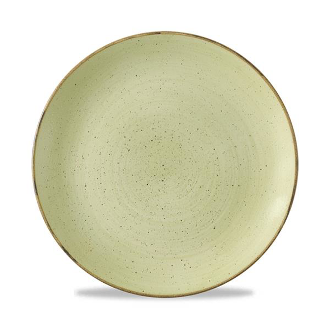 Stonecast Raw Green Evolve Coupe Plate 8.67inch / 22cm