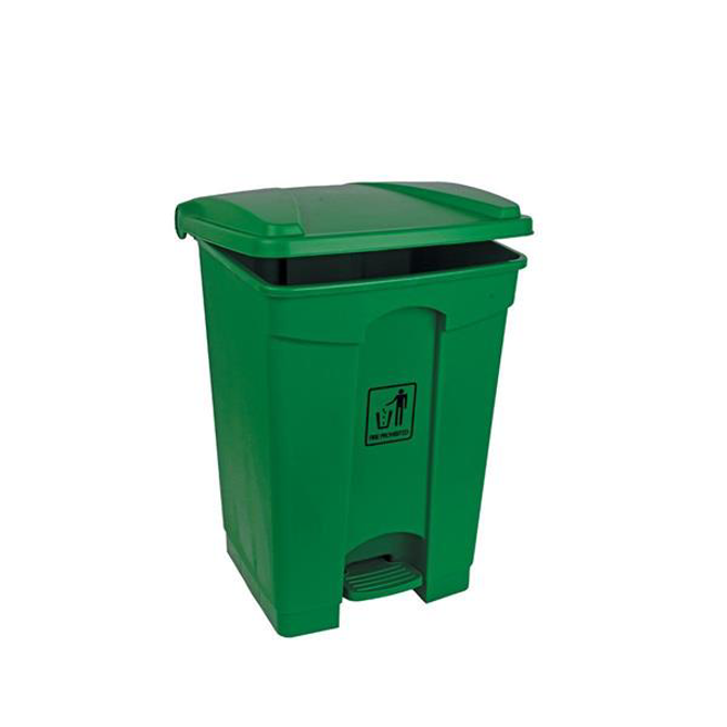 Polypropylene pedal Bin Green 45ltr