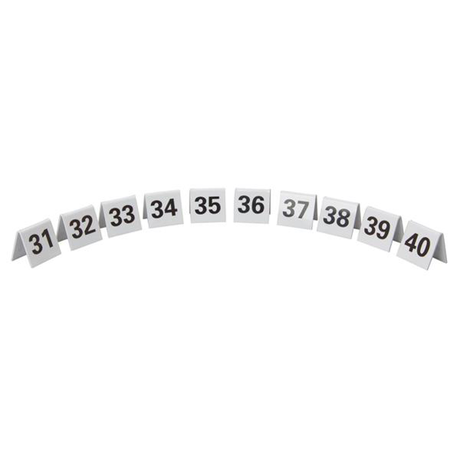 Plastic Table Numbers 31-40