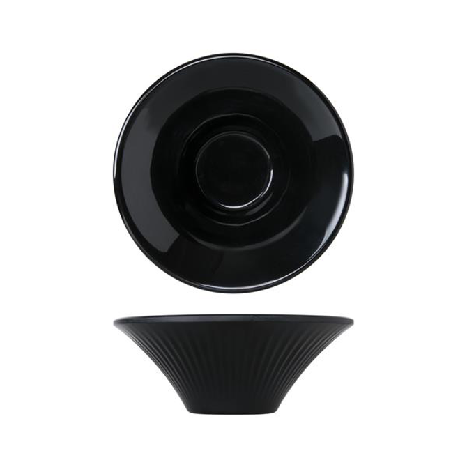 Midnight Black Melamine Boston Bowl 11.5 x 4cm