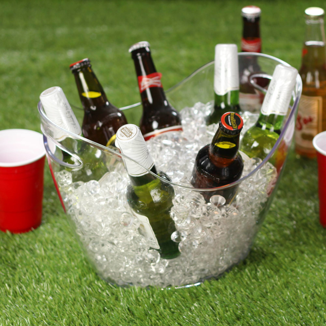 Plastic Drinks Pail Clear