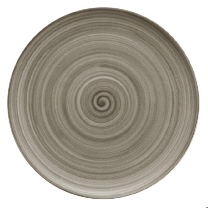 Modern Rustic Coupe Plate Wood 20cm