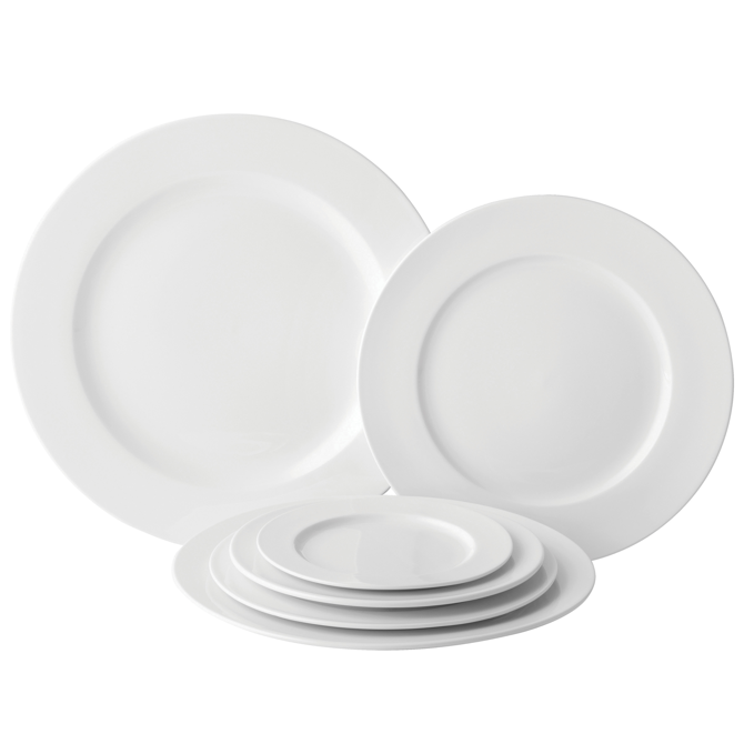 Utopia Anton Black Winged Plate 12.25inch / 31cm
