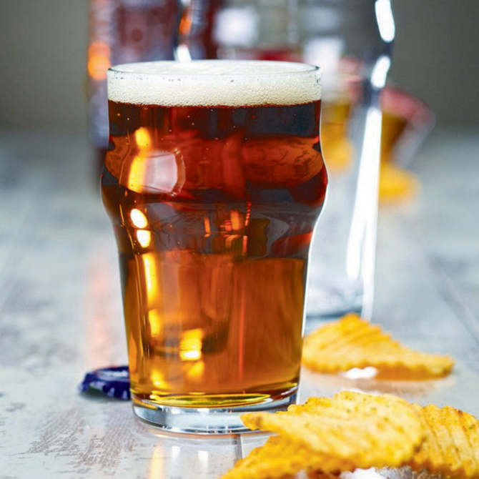 Nonic Pint Glass 20oz LCA at 10oz