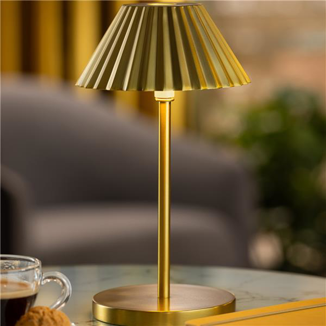 Aruba LED Cordless Lamp 23cm - Brushed Gold