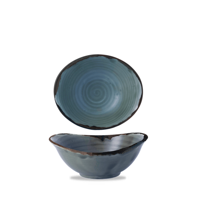 Harvest Blue Deep Bowl 17.4 x 14.7cm / 6.75 x 5.75inch