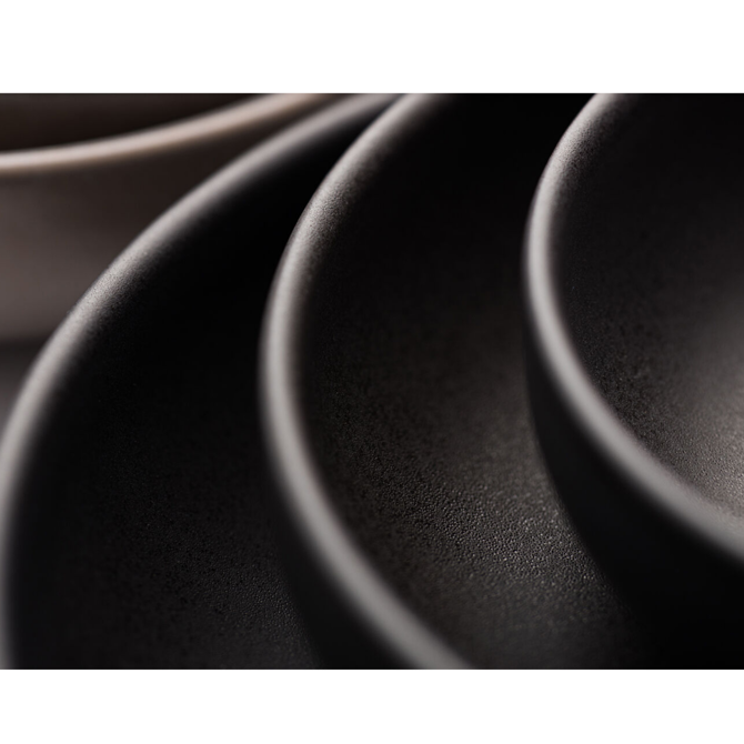 Pico Black Coupe Plate 7inch / 17.5cm