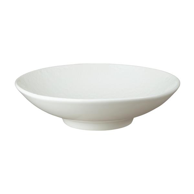 Porcelain Carve White Pasta Bowl 9.1inch / 23cm