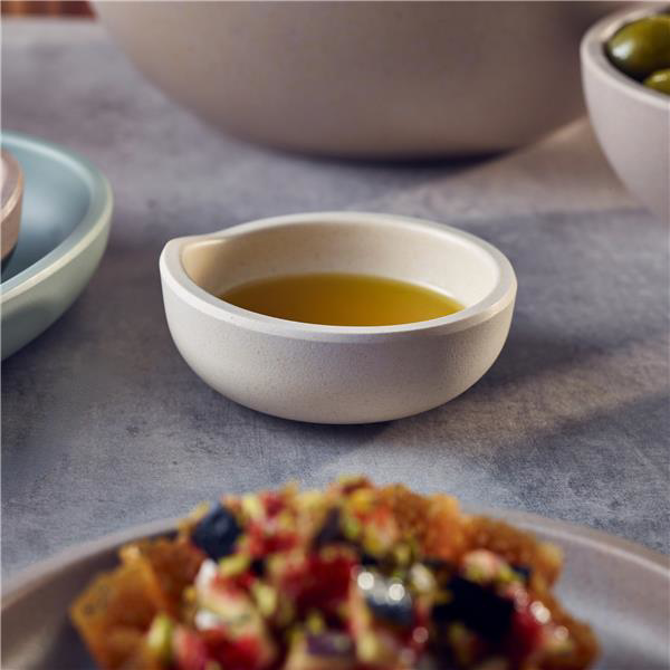 White Copenhagen Round Melamine Bowl 8.5 x 3.5cm