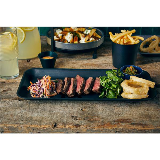 GenWare Black Vintage Steel Tray 36 x 16.5cm