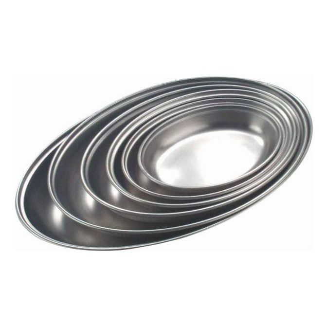 Stainless Steel Oval Vegetable Dish 8inch