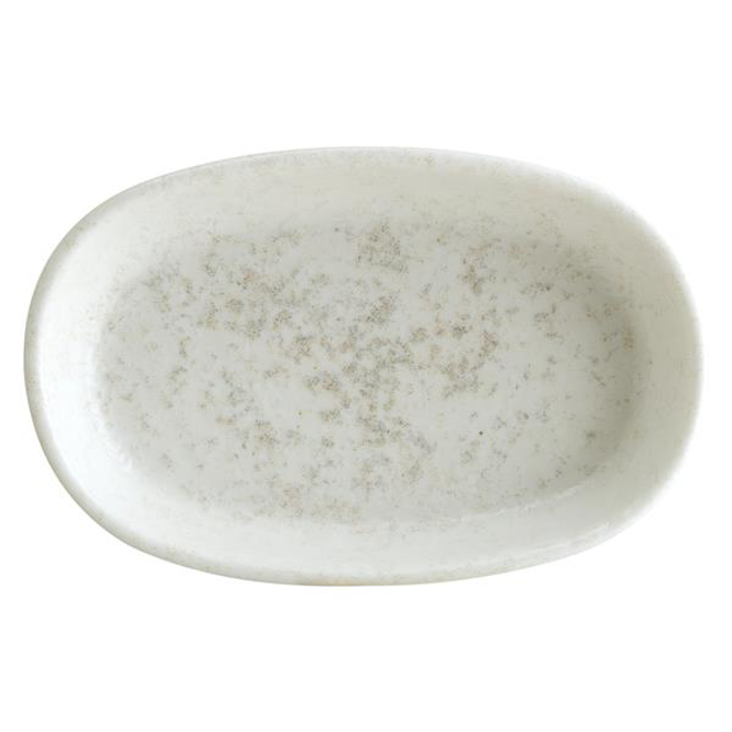 Lunar White Hygge Oval Dish 4inch / 10cm