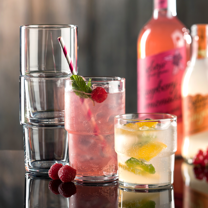 Hill Stacking Long Drink Toughened Glasses 15.4oz / 440ml