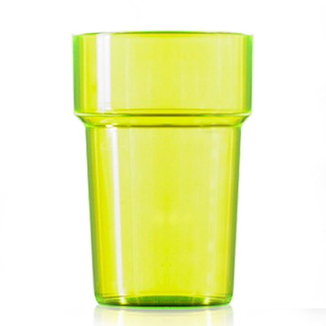 Econ Polystyrene Pint Glasses CE Neon Yellow 20oz / 568ml