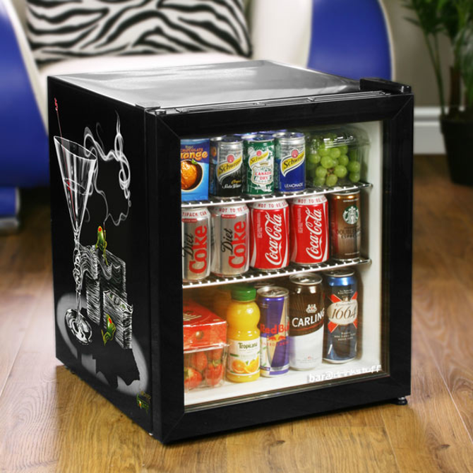 Custom Printed Frostbite Mini Fridge 46ltr Black