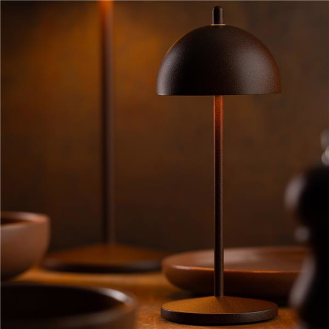 Antigua Micro LED Cordless Lamp 20cm - Corten