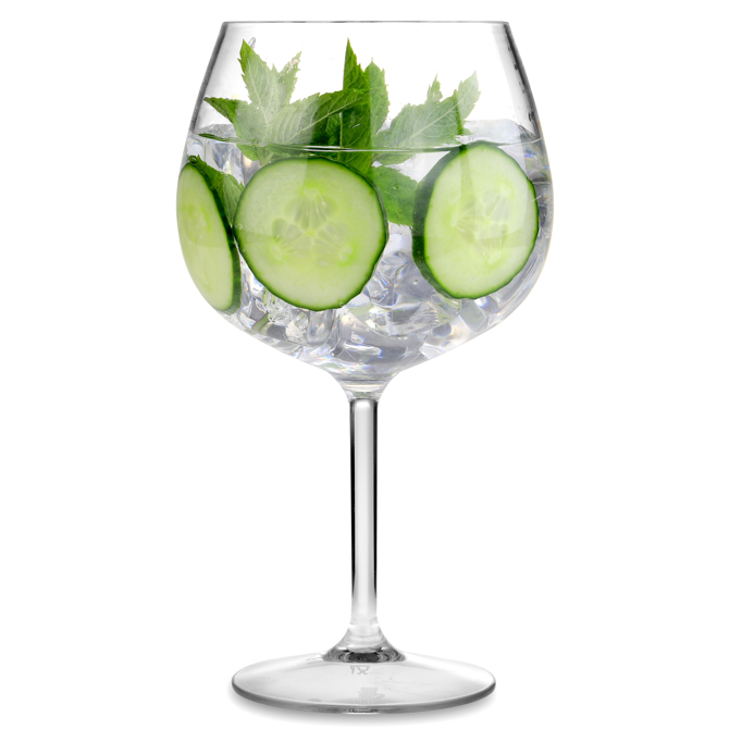 Reusable Plastic Balloon Gin Glass 25.3oz / 720ml