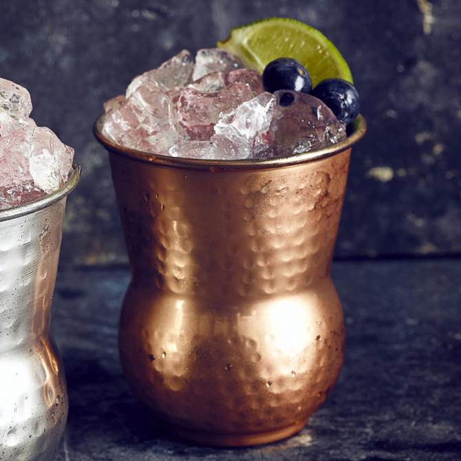 Moroccan Copper Hammered Tumblers 14oz / 400ml