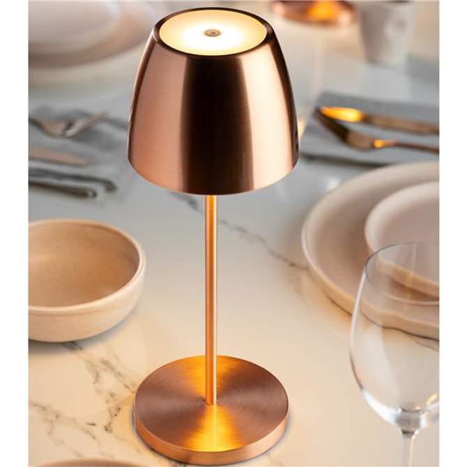 Montserrat LED Cordless Lamp 30cm - Brushed Copper