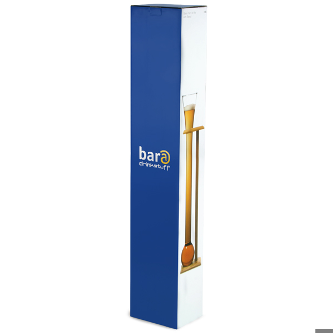 Glass Yard of Ale with Stand 2.5 Litres